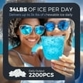 thumbnail image 3 of Simzlife 35lbs/24H Nugget Ice Maker Countertop,Portable Ice Maker Machine with Auto-Cleaning, Silver, 3 of 7
