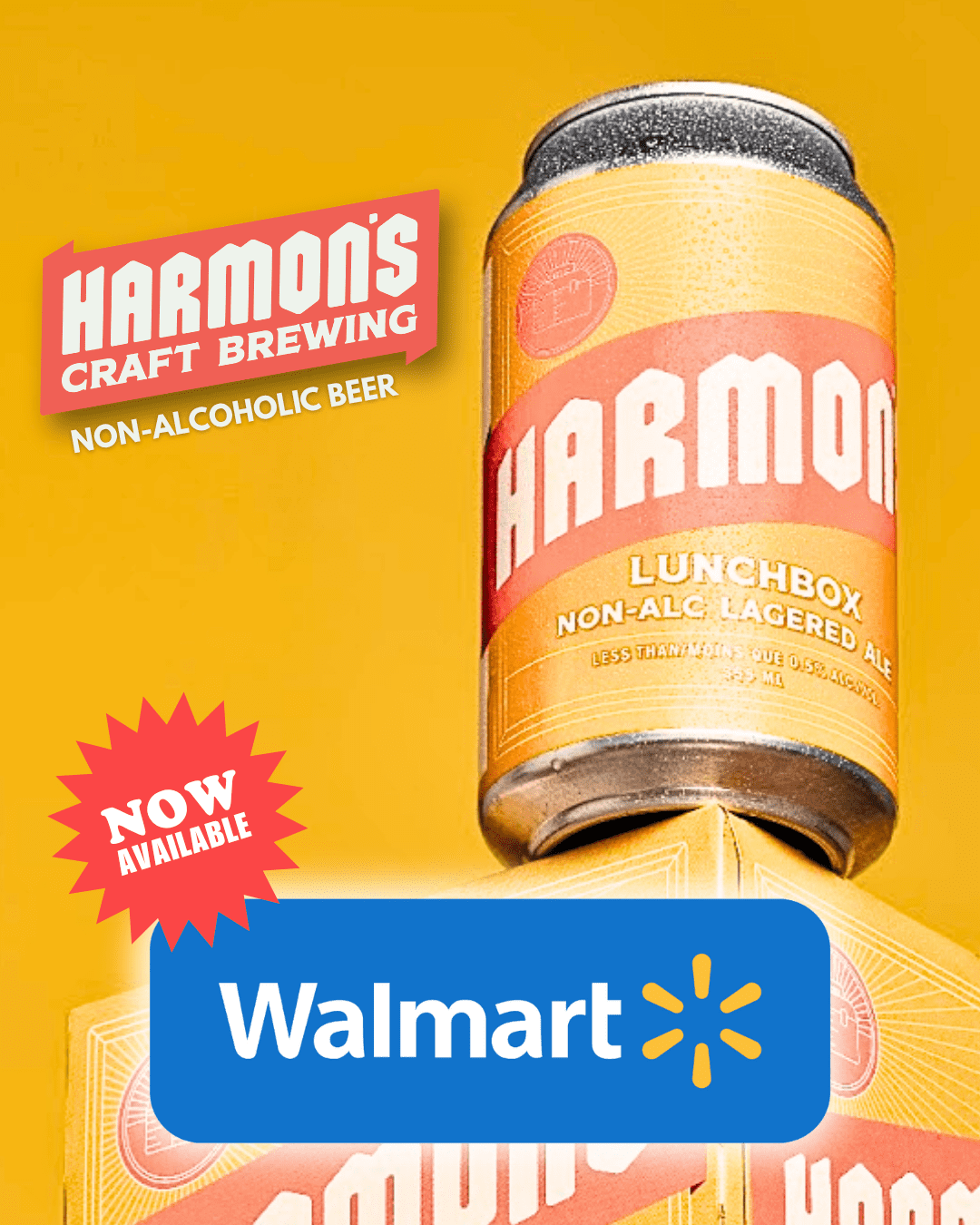 Lunchbox Non-Alc Lager, Craft Non-Alcoholic Organic Lager