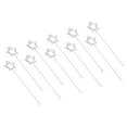 thumbnail image 1 of Unique Bargains 4.7 Inch Metal Wire Place Card Holder, 20 Pack Photo Picture Floral Picks Star Shape Clips DIY, Silver Tone, 1 of 4