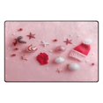 thumbnail image 2 of Non-Slip Area Rug 31"x20" Indoor Washable Floor Mats Carpet Printed for Living Room, Bedroom, Home Decor Pink Christmas Background, 2 of 7