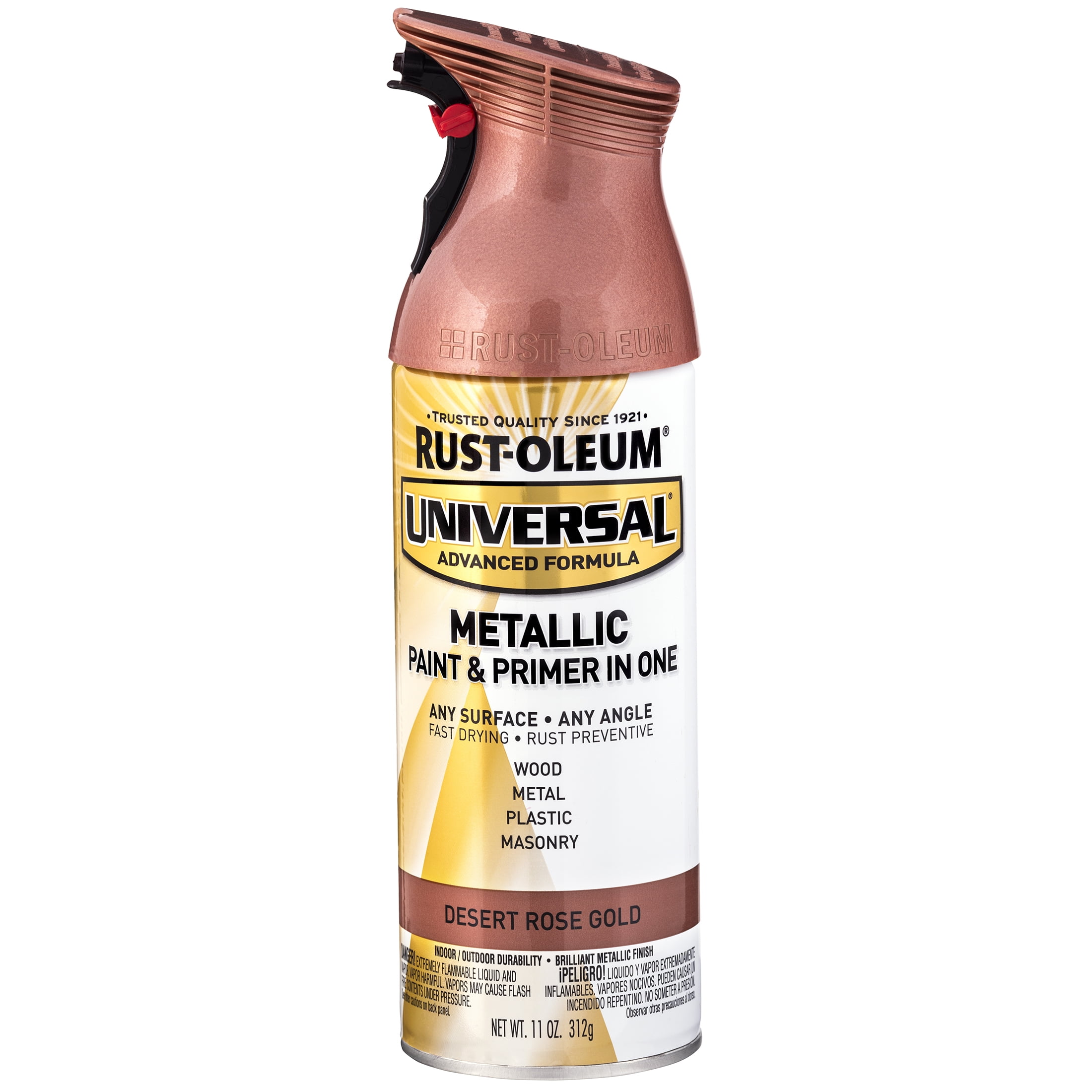 x4 Rust-Oleum Multi-Purpose Premium Spray Paint 400ml Metallic Rose Gold  5013296940931