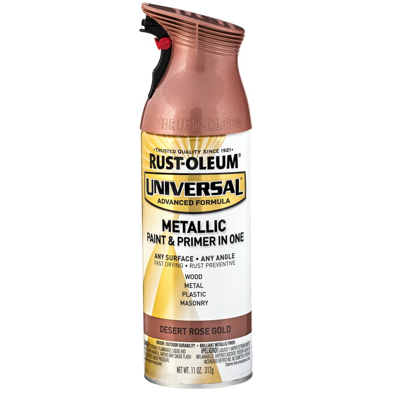 Rust-Oleum Pure Gold Metallic Universal All Surface Spray Paint, 11Oz  (2-pk) NEW