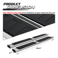 thumbnail image 3 of M-AUTO For 2019-2022 RAM 1500 Quad Cab Chrome 6" Side Step Nerf Side Bars Running Boards Factory Style & New Body Style, 3 of 9