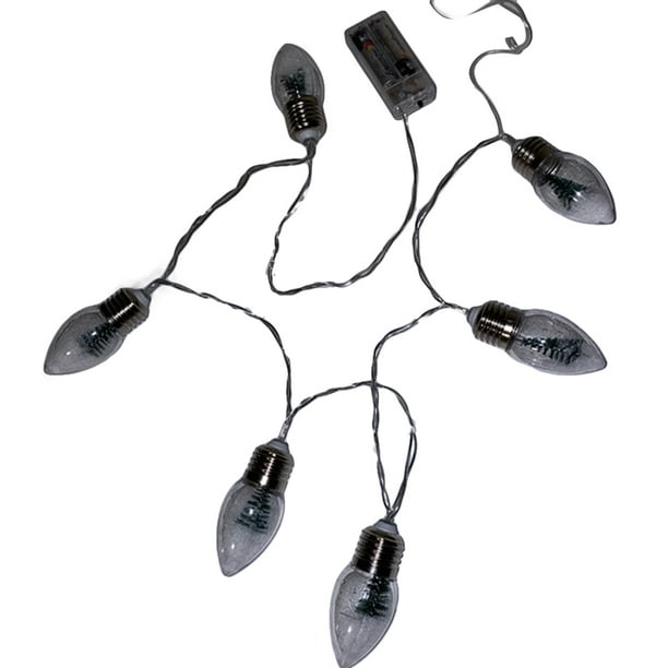 Christmas String Light Christmas Tree LED Lamp Decorative Snow Globe Lights Hanging Pendants for