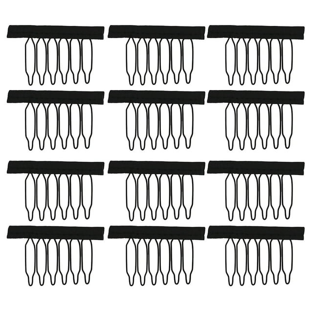Miangastore 60 Pcs Clips de Perruque en Acier Professionnel Peignes pour Faire des Perruques DIY