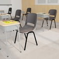 thumbnail image 3 of 5PK Gray/Black Stack Chairs, 3 of 4
