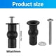 thumbnail image 1 of Toilet Seat TOP FIX Seat Hinge Hole Fixings Well Nut Screw Rubber Back to Wall Pair, 1 of 5