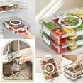 thumbnail image 7 of Veggie Tray with Lid and Handle, Divided Serving Tray, Snack Spinner, Portable Snackle Boxs for Candy Fruits Nuts, Clear Fridge, 7 of 7