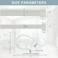 thumbnail image 4 of Double Blackout Curtain Rods 140 to 164 Inches (11.5-13.5 Feet),1-Inches Front and 5/9 Inches Back Adjustable End Cap Double Window Drapery Rod for Drapes and Curtains,Matte White, 4 of 11
