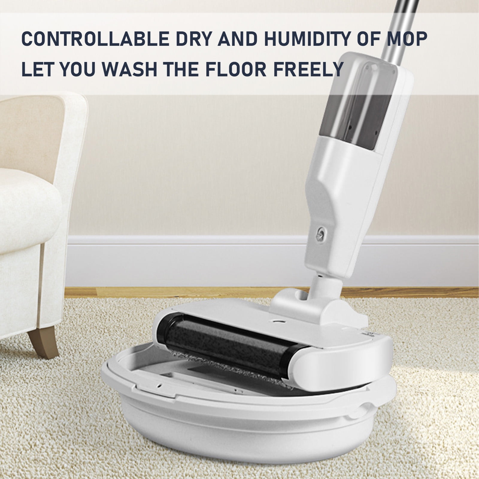 WNEXOPE 4-in-1 Wet Dry Vacuum Cleaner with Mop for Quick Drying - Multi-Purpose Cleaner for Carpets and Hard Floors