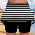 thumbnail image 6 of FNFYFH Striped Skorts for Women Summer High Waist Tennis Skirts with Shorts Pickleball Athletic Workout Golf Skorts with Pockets, 6 of 6