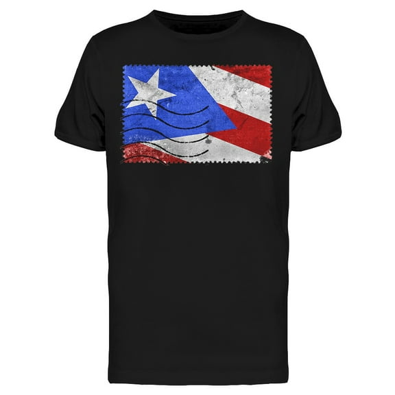 Puerto Rico Graphic Flag  T-Shirt Men -Image by Shutterstock, Male Large