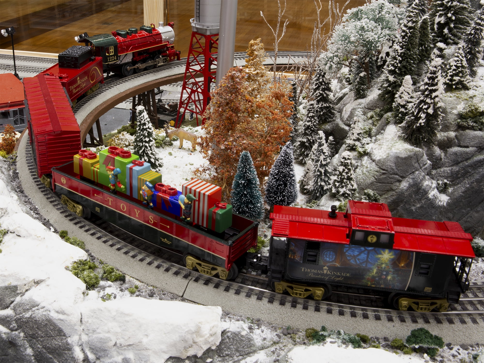 thomas kinkade lionel train