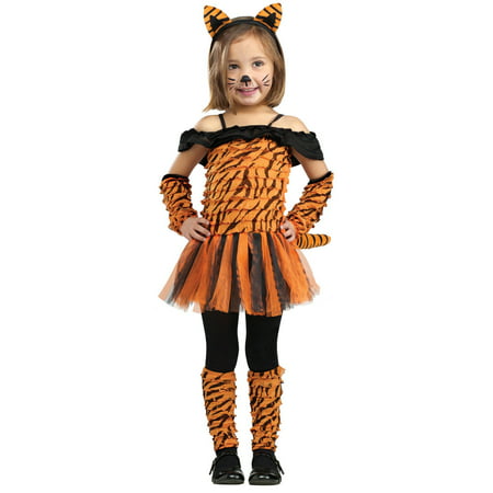 Girls Tiger Halloween Costume - Tigress Costume 4-6