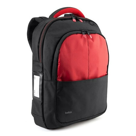 Belkin / Linksys - B2B077-C02 - Belkin Carrying Case (Backpack) for 13 Notebook - Black, Red - Shoulder (Best Backpack For Airplane Carry On)