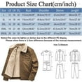 thumbnail image 3 of Vedolay Winter Coats for Men Long Sleeve Button Down Solid Blazer Jackets Khaki,2XL, 3 of 5