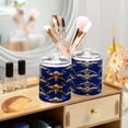 thumbnail image 2 of Ryvnso 2 Pack Qtip Holder Organizer Ethnic Flower Pattern Bathroom Cotton Swabs Cans Storage Canister, 2 of 7