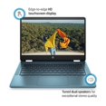 thumbnail image 2 of HP X360 14" HD Touch Chromebook, Intel Celeron N4120, 4GB RAM, 64GB eMMC, Intel UHD Graphics 600, Forest Teal, Chrome OS, 14a-ca0790wm, 2 of 4