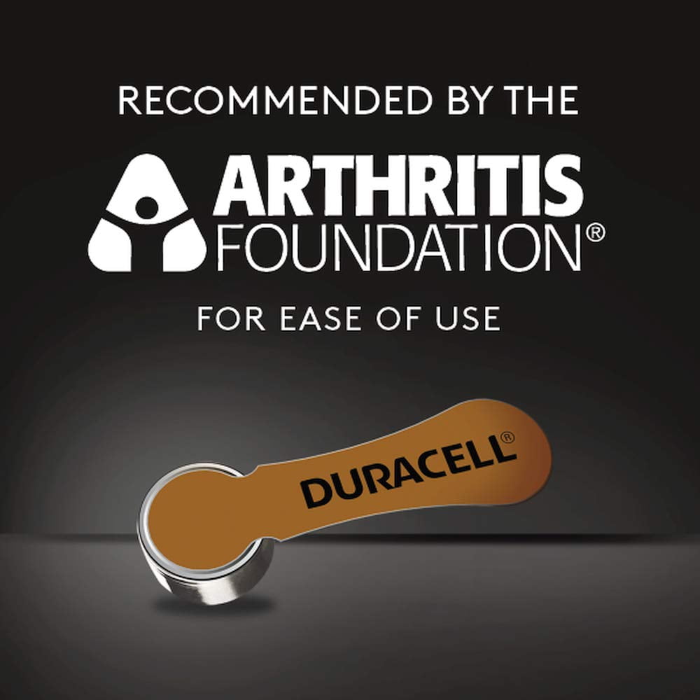 Duracell Activair Hearing Aid Batteries Size 312 (80 Batteries), Brown