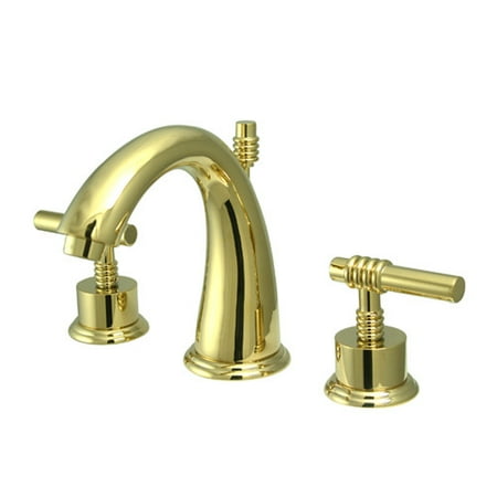 UPC 663370003905 product image for Kingston Brass KS296. ML Milano Widespread Bathroom Faucet with Pop-Up Drain Ass | upcitemdb.com