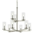 thumbnail image 2 of 44014NI Kichler Lighting Crosby - 9 Light Chandelier-32.5 Inches Tall and 32.25 Inches Wide-Brushed Nickel Finish, 2 of 5