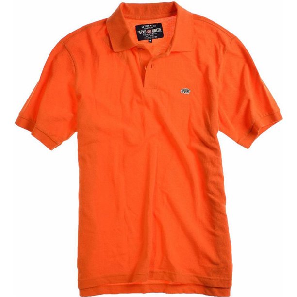 Ecko Unltd. Polo de rugby de color sólido Wallburner para hombre, naranja, XXX-Large