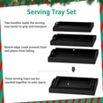 thumbnail image 2 of Bambloom Bamboo Serving Tray with Handles,Set of 3 Breakfast Trays for Eating,Tea,Working,Black, 2 of 7