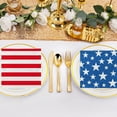 thumbnail image 4 of yulier 26 Pcs American Flag Napkins 4th of July Patriotic Red White and Blue Disposable Paper Napkins for Independence Day Decorations Party Supplies, 4 of 6