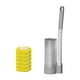 thumbnail image 1 of Yuarrent Cepillo de baño desechable fácil de limpiar, accesorios de limpieza rápidos y potentes para baño Suministros de limpieza para el hogar B Cabezal de cepillo amarillo Juego de pinceles grises, 1 of 6