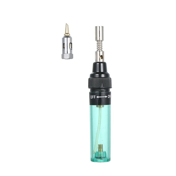 Soldador Soldador de gas, pistola de soldador eléctrica, herramientas de soldadura, antorcha de llama, soldador inalámbrico sin Gas, verde Romacci Soldador