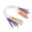 Multicolor 15.7 in, variant on YAHHU Multicolor Plastic Circular Tube Knitting Needles Kit Sweater Needle Set 12 PCS (31.5 inches / 80 cm)