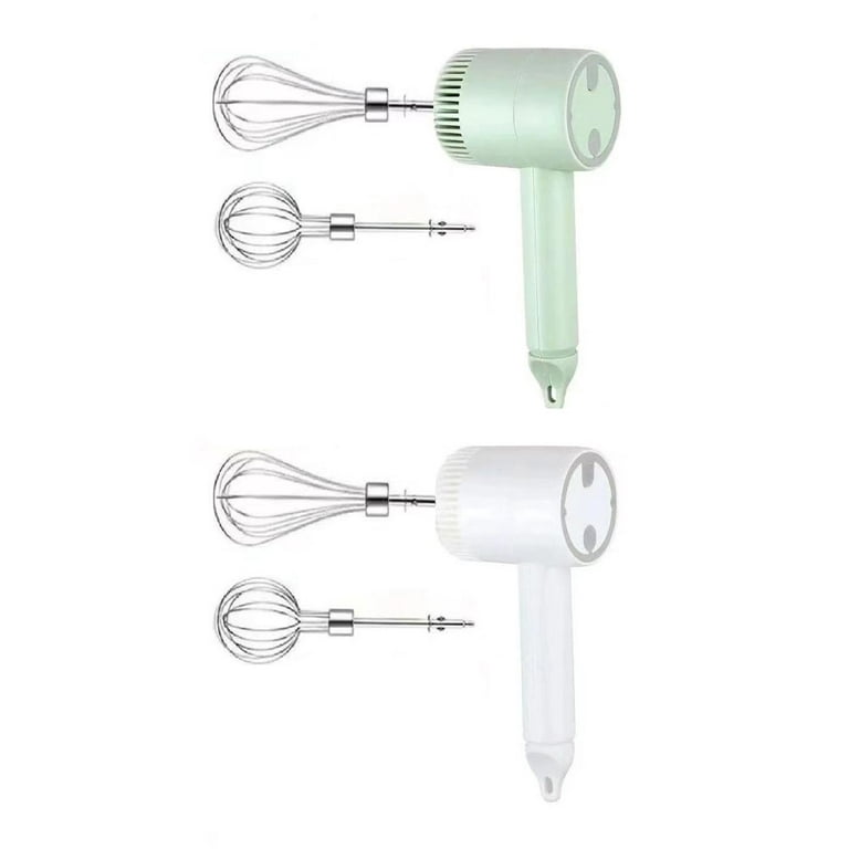 Wireless Portable Electric Food Mixer Automatic Whisk Egg Beater Baking  Cake Cream Butter Whipper Hand Blender With 2 Mixing Rod