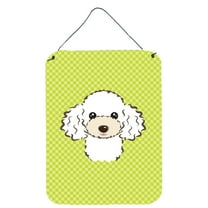 Checkerboard Design with Dog Wall or Door Hanging Prints