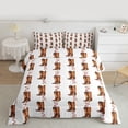 thumbnail image 2 of Homewish Cowgirl Cowboys Boots Queen Comforter Set,Rustic Western Farmhouse Bedding Sets,Brown White Bedding Comforter Set For Boys Girls,Microfiber Bedroom Decor Reversible,3-Piece, 2 of 8