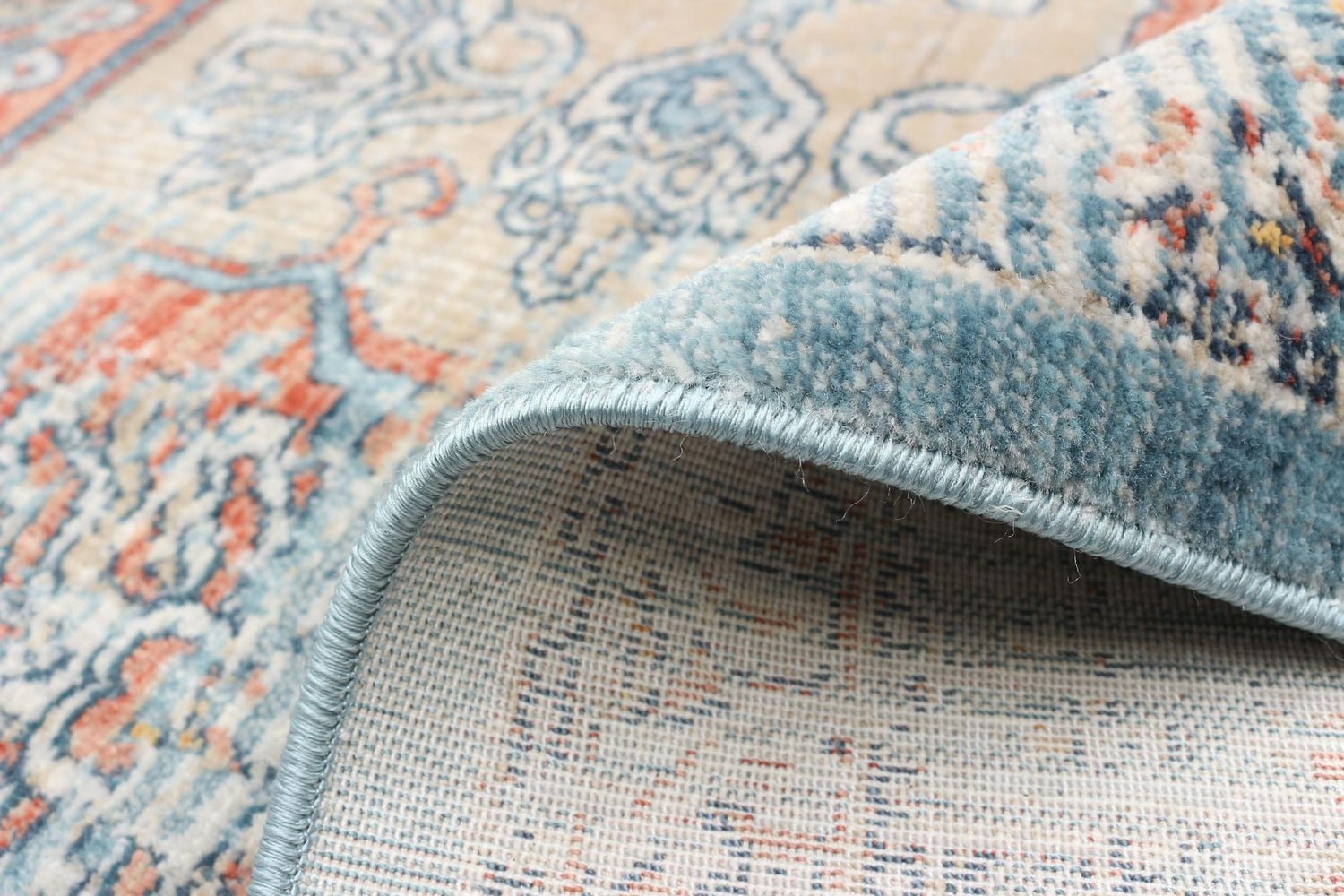 ECARPET Traditional Distressed Ultra Soft Area Rug Bahama Heriz Collection