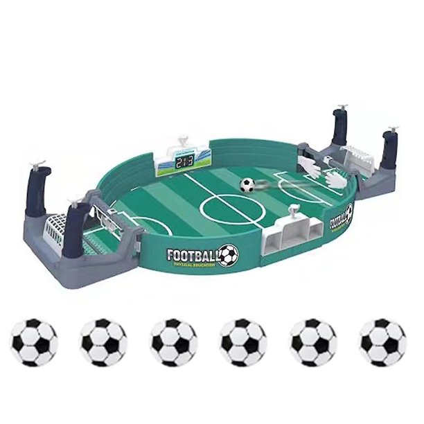 Mesa de fútbol interactiva, juego de juguetes, juegos de fútbol competitivos, regalo para niños, mini juguetes creativos verdes para niños