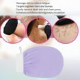 thumbnail image 4 of Guante de baño perfecl exfoliante corporal multiusos doble cara para mano SPA cuello hombres mujeres púrpura Violeta, 4 of 7