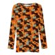 thumbnail image 4 of Blusa suelta informal de manga larga con cuello redondo para mujer, camisas con estampado de Halloween Fridja  czfsfas3130, 4 of 5