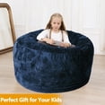 thumbnail image 5 of Garvee Bean Bag Chair Cover(Cover Only, No Filler), Round Soft Fluffy PV Velvet Cover, 5 of 5