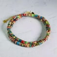 thumbnail image 2 of K-KED Colorful Sea Sediment Jasper Beaded Choker Healing Dainty Women Necklace Gifts-18 in, 2 of 6