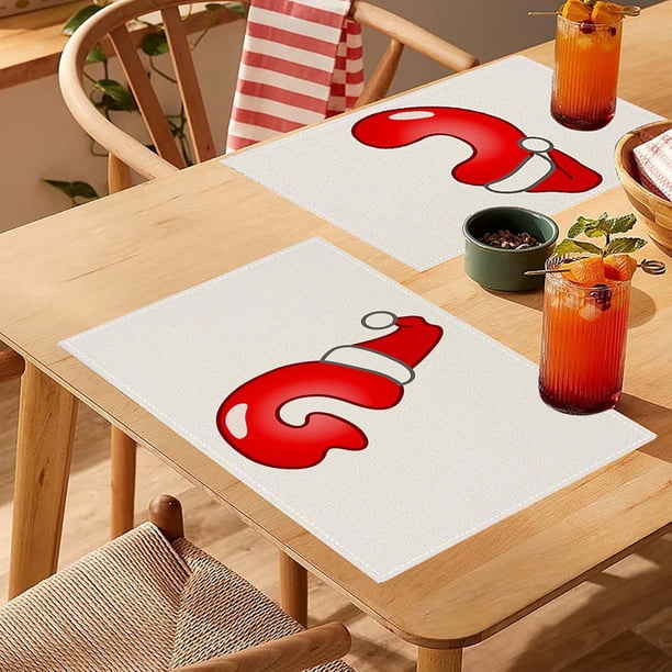 Mantel con Letras Navideñas para Mesas Festivas, Mantel con Diseño de Banderas para El Té, Mantel para Reuniones Festivas y Restaurantes.