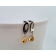 thumbnail image 4 of Natural Oval Citrine Silver Earrings NOCSE, 4 of 9