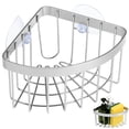 thumbnail image 1 of Soporte para esponja de cocina, cesta esquinera para fregadero con ventosa, escurridor para esponjas de lavar, 1 of 6