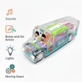 thumbnail image 2 of Autobús escolar de juguete Kingly Toys con luces, música y movimiento bump & go, 2 of 8