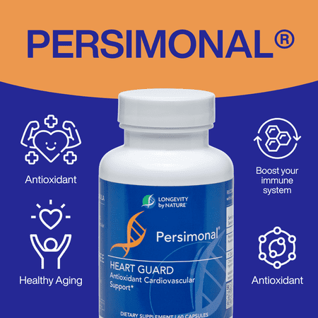Longevity by Nature Persimonal Persimmon Leaf Extract, Immune Support, 60 Capsules