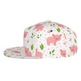 thumbnail image 3 of Haiem Funny Little Pigs Classic Snapback Cap Flat Bill Hat Baseball Cap Adjustable Size Cotton Dad Hat, 3 of 9