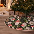 thumbnail image 6 of Daiia Edgehog and Mushrooms Drawing Merry Christmas Tree Skirt , Xmas Large Lace-up Tree Skirt, Santa Snowflakes Rustic Home Decorations New Year Party Farmhouse Decor-36", 6 of 7