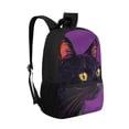 thumbnail image 2 of Uorisanigo 17 inch Cool Black Cat School Backpack Lightweight Girls Backpack Travel Casual Daypack with Adjustable Padded Straps for Elementary Kindergarten, 2 of 6