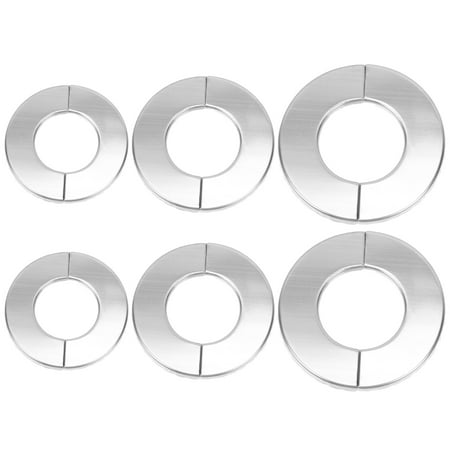 

TINKSKY 6Pcs Professional Pipeline Wall Hole Cover Pipe Hole Decorative Covers