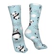 thumbnail image 7 of Xecao Cute Panda Bear Print Fashion No Heel Casual Crew Socks Cushioned Breathable for Men Women - Moisture wicking,Not easy to fade Suitable for daily, 7 of 7